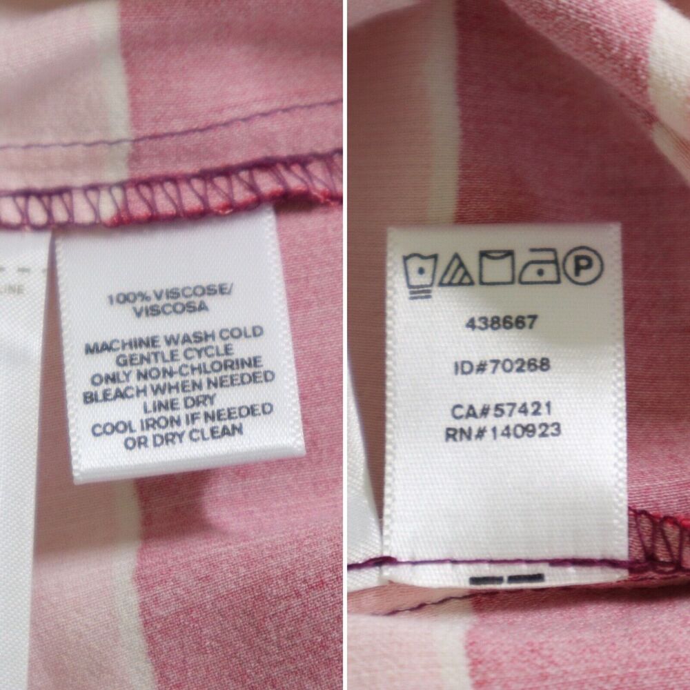 Ann Taylor LOFT Size M Striped Shorts Viscose Satin Multicolor - Picture 7 of 7
